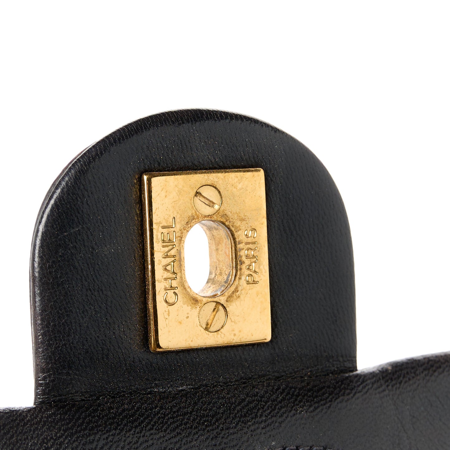 Lambskin Quilted Mini Square Flap Bag Black