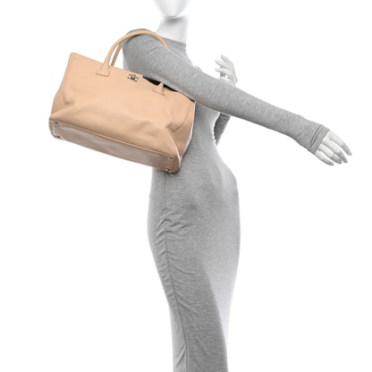Chanel Calfskin Cerf Executive Shopper Tote Beige 2 of 11