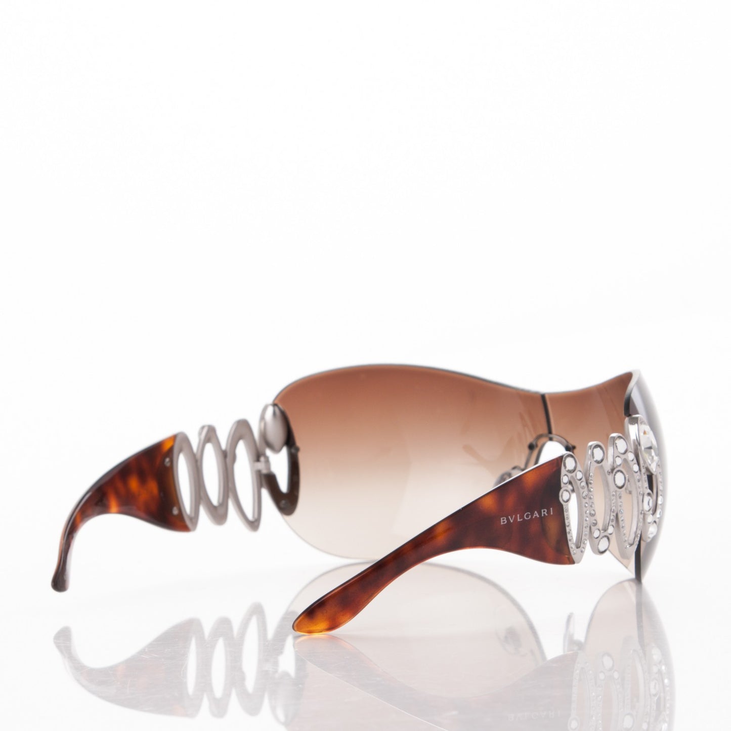 BVLGARI Crystal Sunglasses 6017-B Tortoise