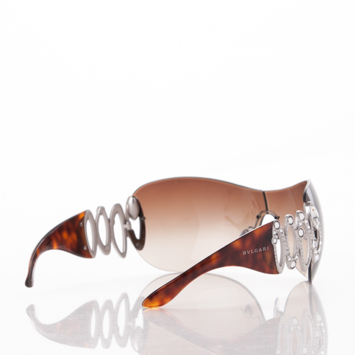Bulgari BVLGARI Crystal Sunglasses 6017-B Tortoise 4 of 6