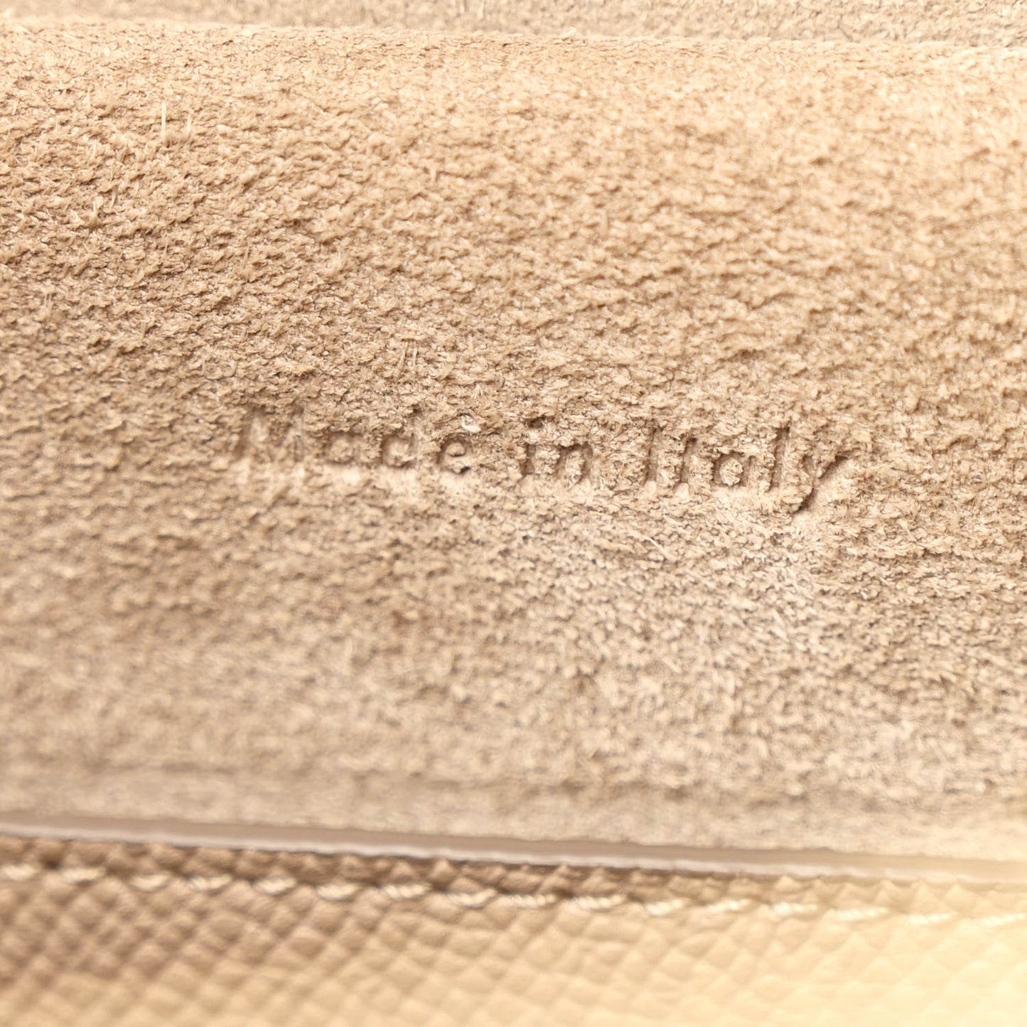 Grained Calfskin Micro Belt Bag Light Taupe