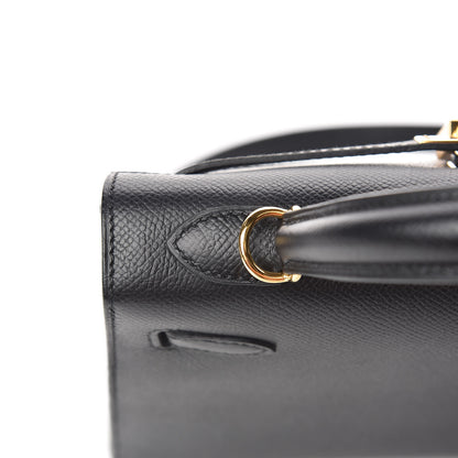 Hermes Epsom Kelly Sellier 25 Black 33 of 34