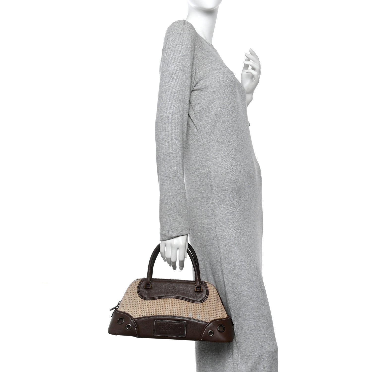 Christian Dior Pony Hair Calfskin Cadillac Tote Brown 2 of 13