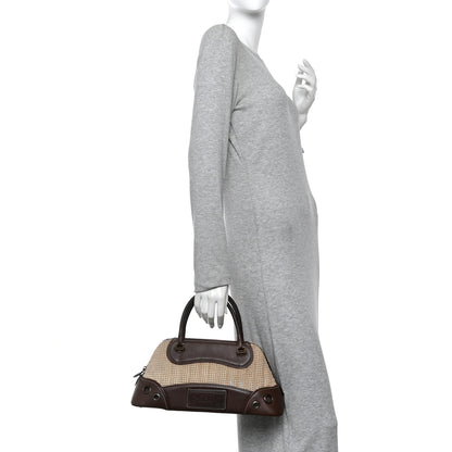 Christian Dior Pony Hair Calfskin Cadillac Tote Brown 2 of 13