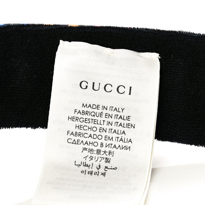 Gucci GG Supreme Monogram Psychedelic Izzy Visor XL Black Multicolor 6 of 8