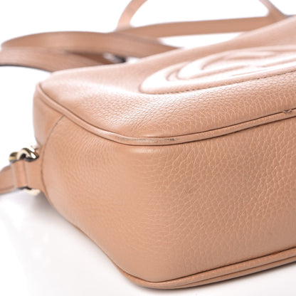 Gucci Pebbled Calfskin Small Soho Disco Bag Camelia 11 of 15