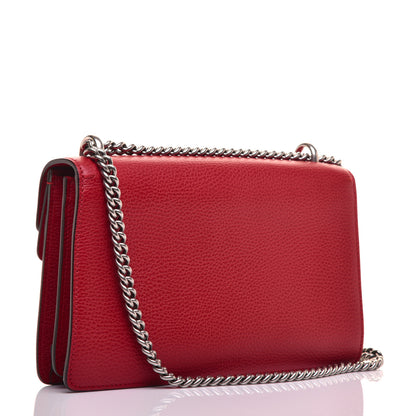Gucci Dollar Calfskin Swarovski Crystal Small Dionysus Shoulder Bag Hibiscus Red 3 of 9