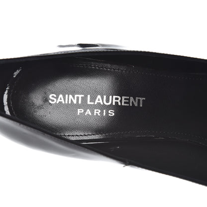 Saint Laurent Patent Opyum 100 Pumps 38 Black Silver 6 of 9
