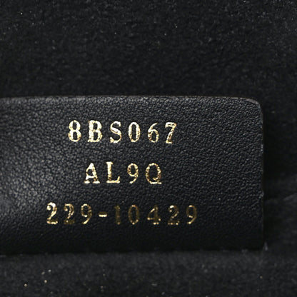 Fendi Chenille Vitello King Plexiglass FF Mini By The Way Top Handle Boston Bag Blue Black 7 of 10