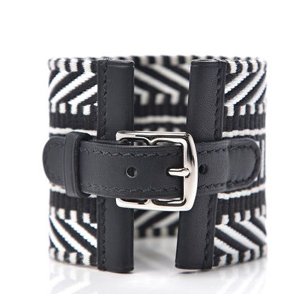 Hermes Toile Sombrero CDC Bracelet T2 Ecru Black 2 of 4
