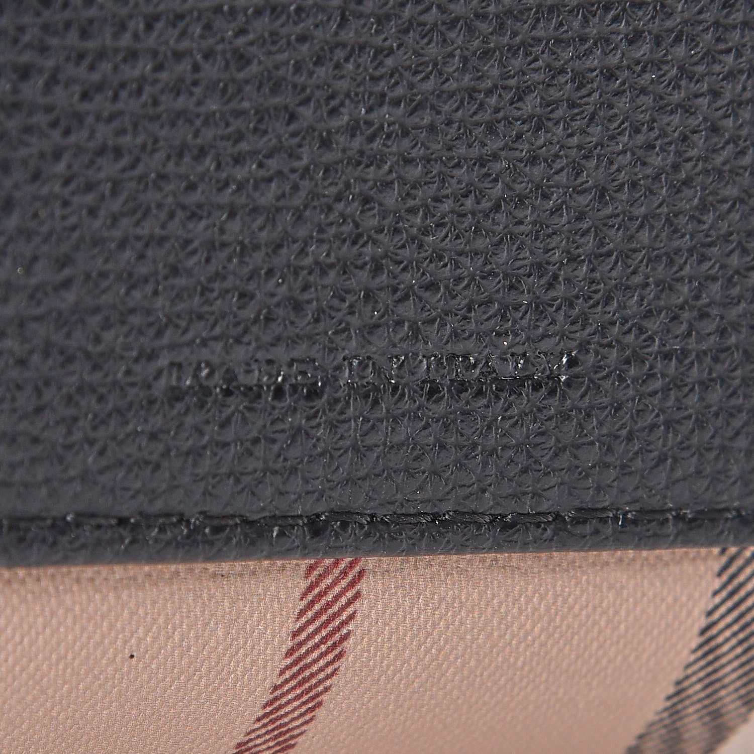 Burberry Grainy Calfskin Haymarket Check Medium Reversible Tote Black 26 of 26