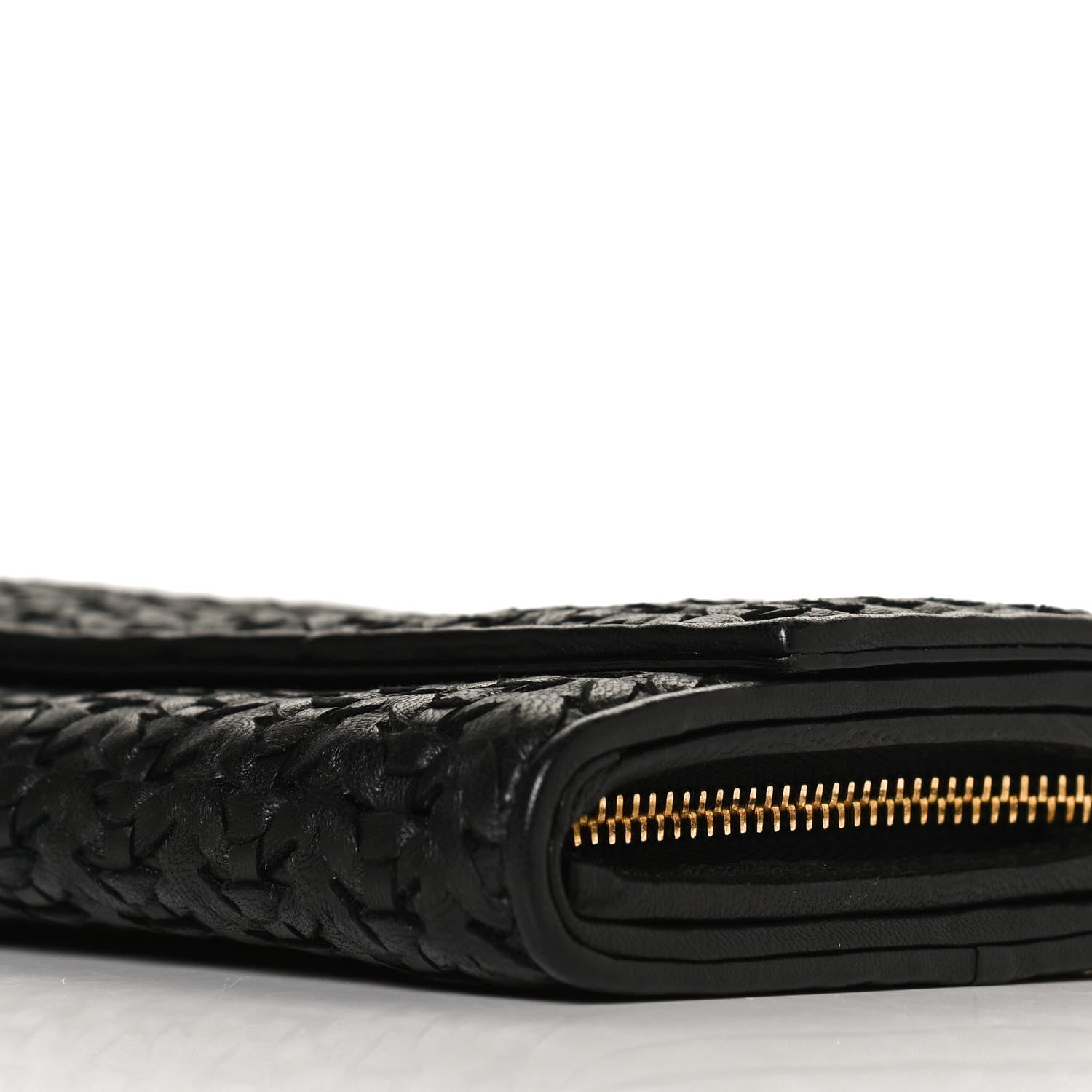 Christian Dior Woven Lady Dior Rendezvous Wallet On Chain Black 8 of 10