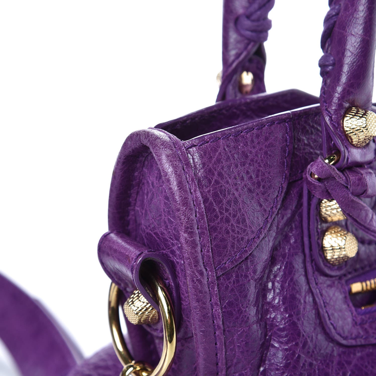 Balenciaga Agneau Giant 12 Gold Hardware Mini City Ultraviolet 10 of 11