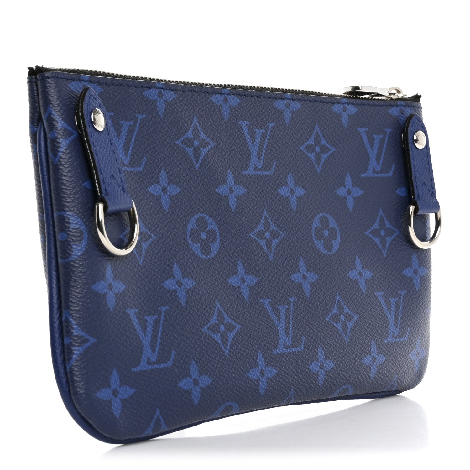 Louis Vuitton Taigarama Trio Messenger Small Pochette Cobalt 3 of 9