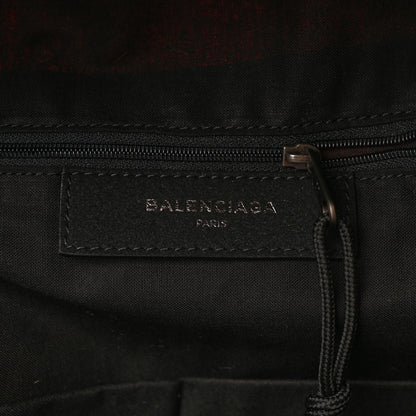 Balenciaga Twill Nylon Allover Logo Print Explorer Backpack Rouge Vermillion White 6 of 9