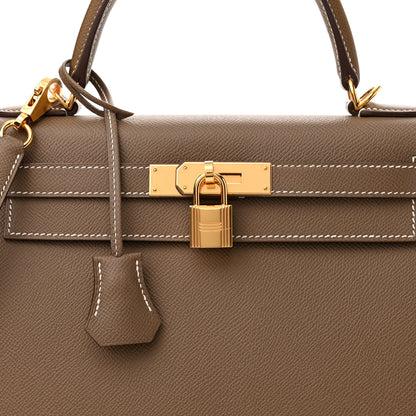 Hermes Epsom Kelly Sellier 28 Etoupe 7 of 9
