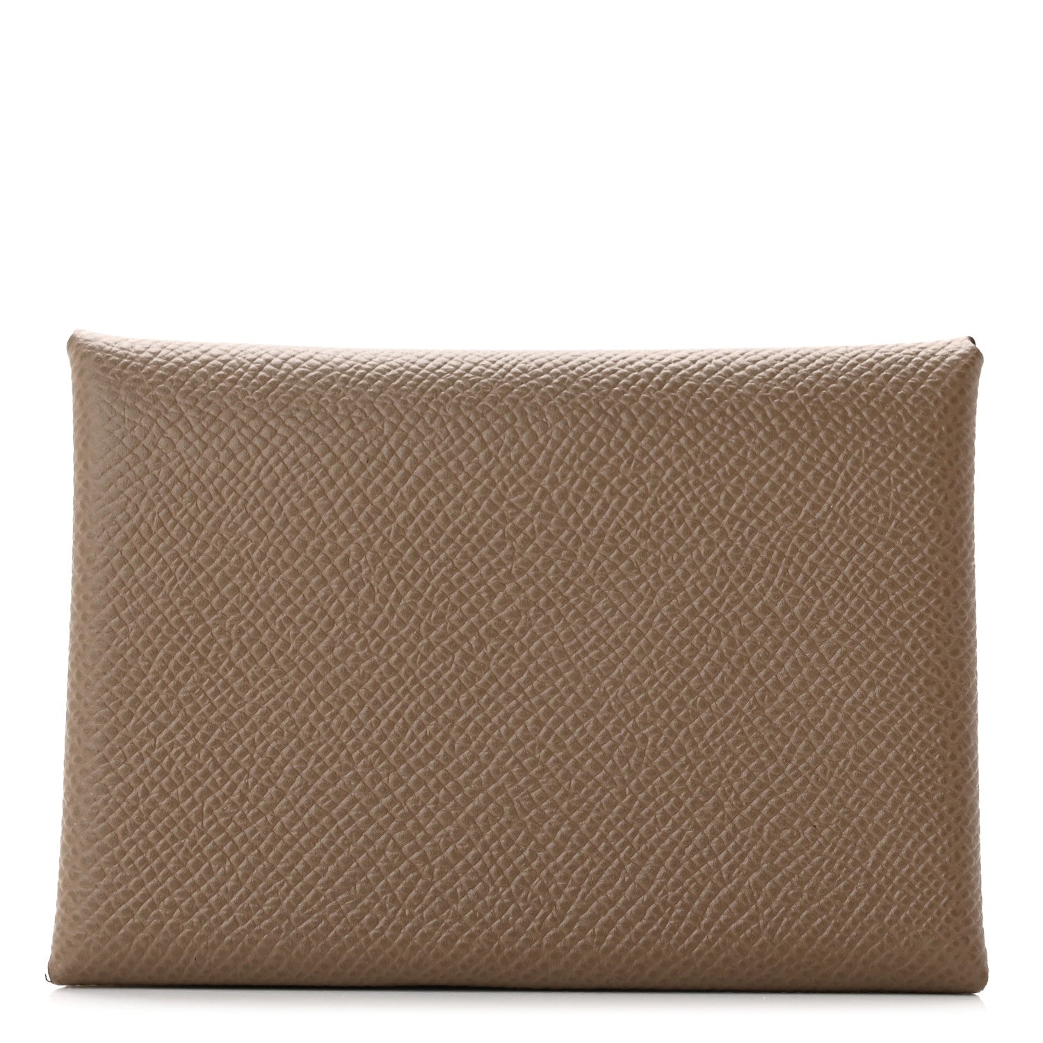 Hermes Epsom Calvi Duo Card Case Etoupe 1 of 8