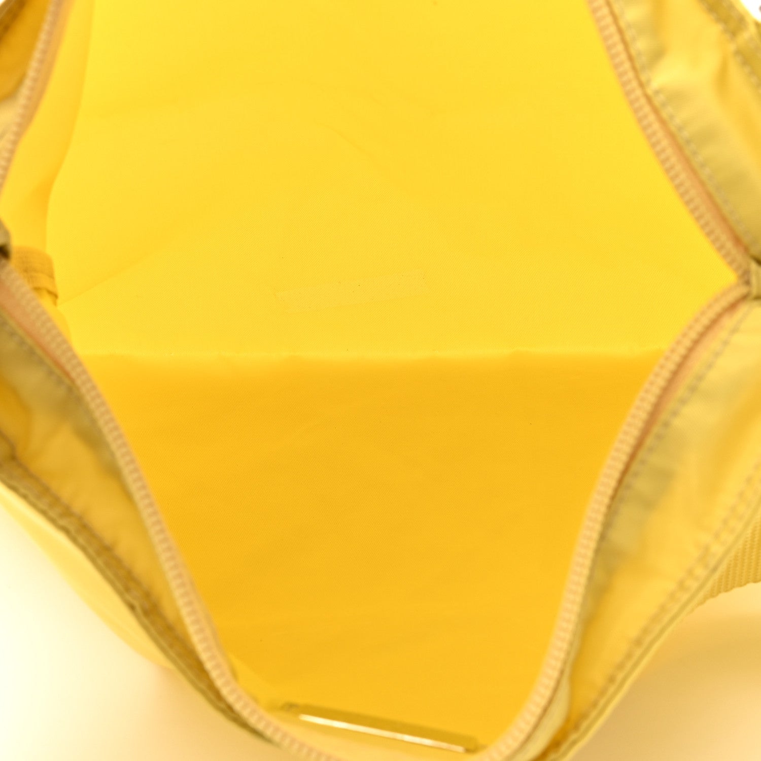 Prada Tessuto Nylon Flat Messenger Bag Light Yellow 5 of 10
