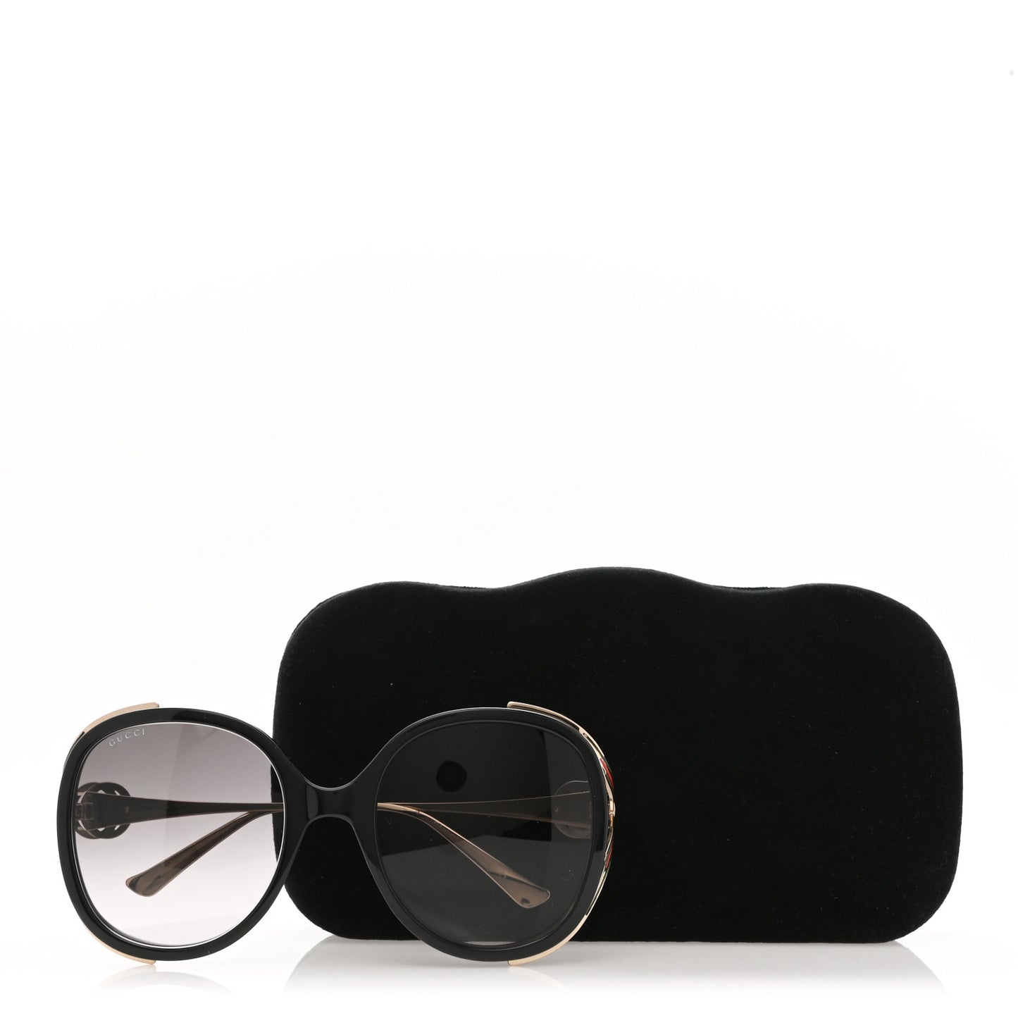 Round Frame Injected GG0226S Sunglasses Black