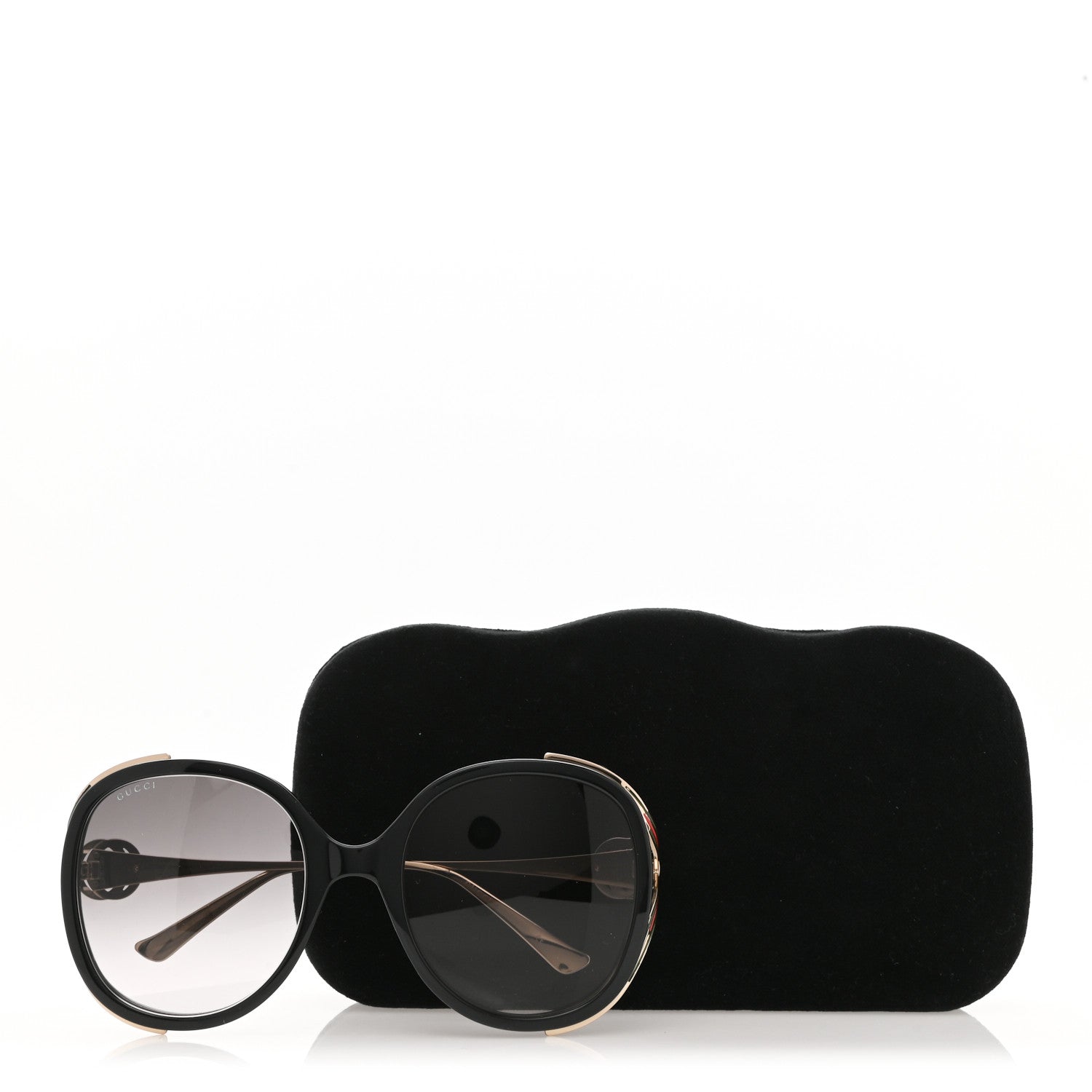 Gucci Round Frame Injected GG0226S Sunglasses Black 9 of 9