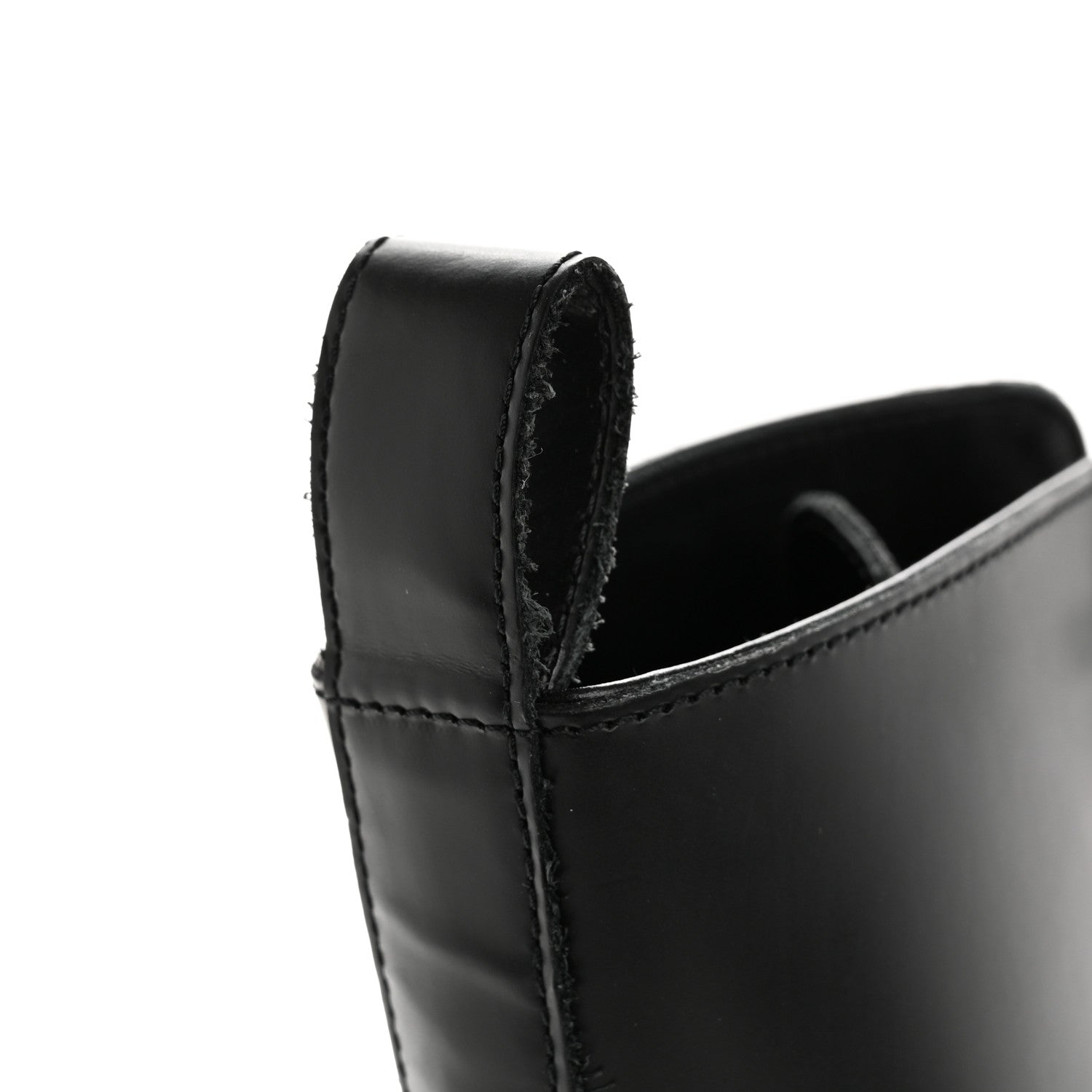 Hermes Glossed Calfskin Funk Ankle Boots 38 Black 11 of 12