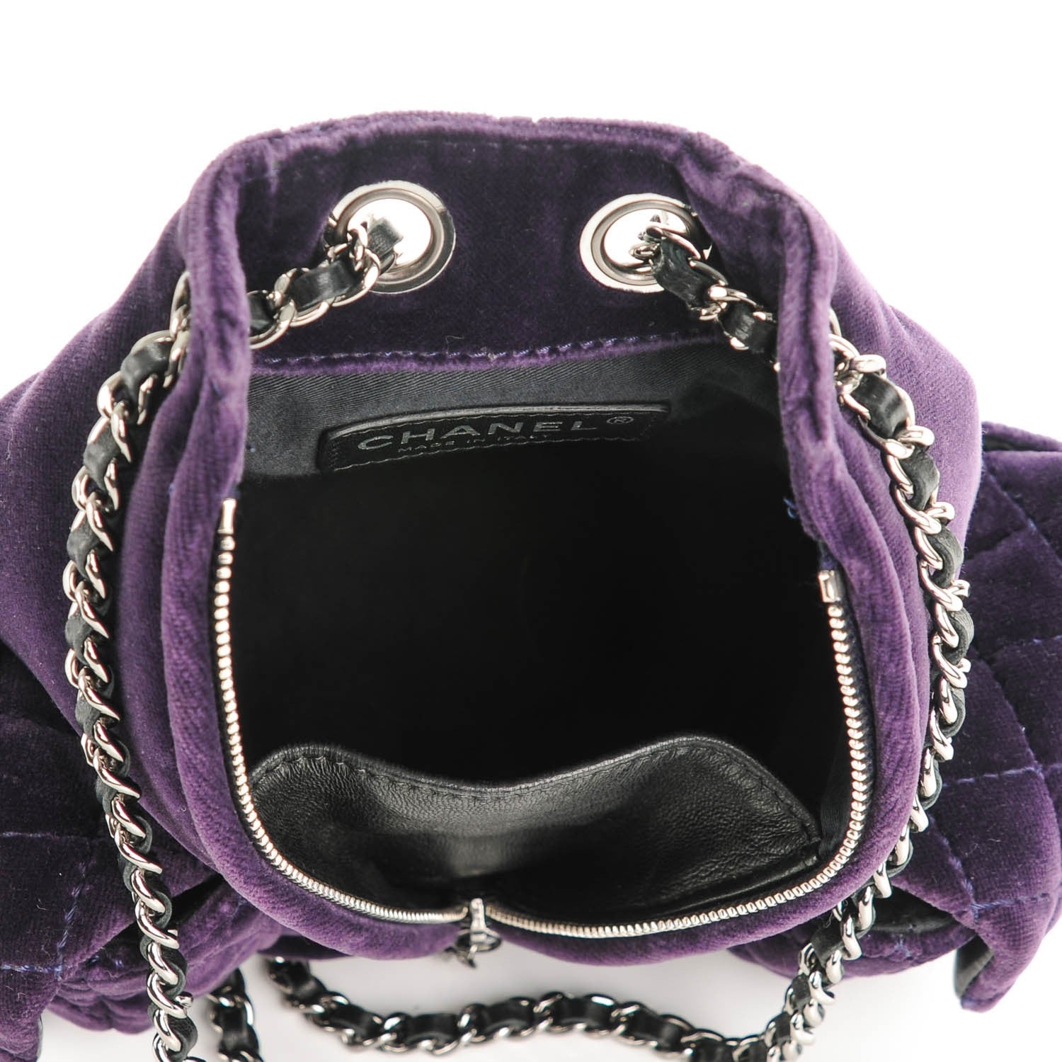 Chanel Velvet Mini Backpack Is Back Plum 6 of 8