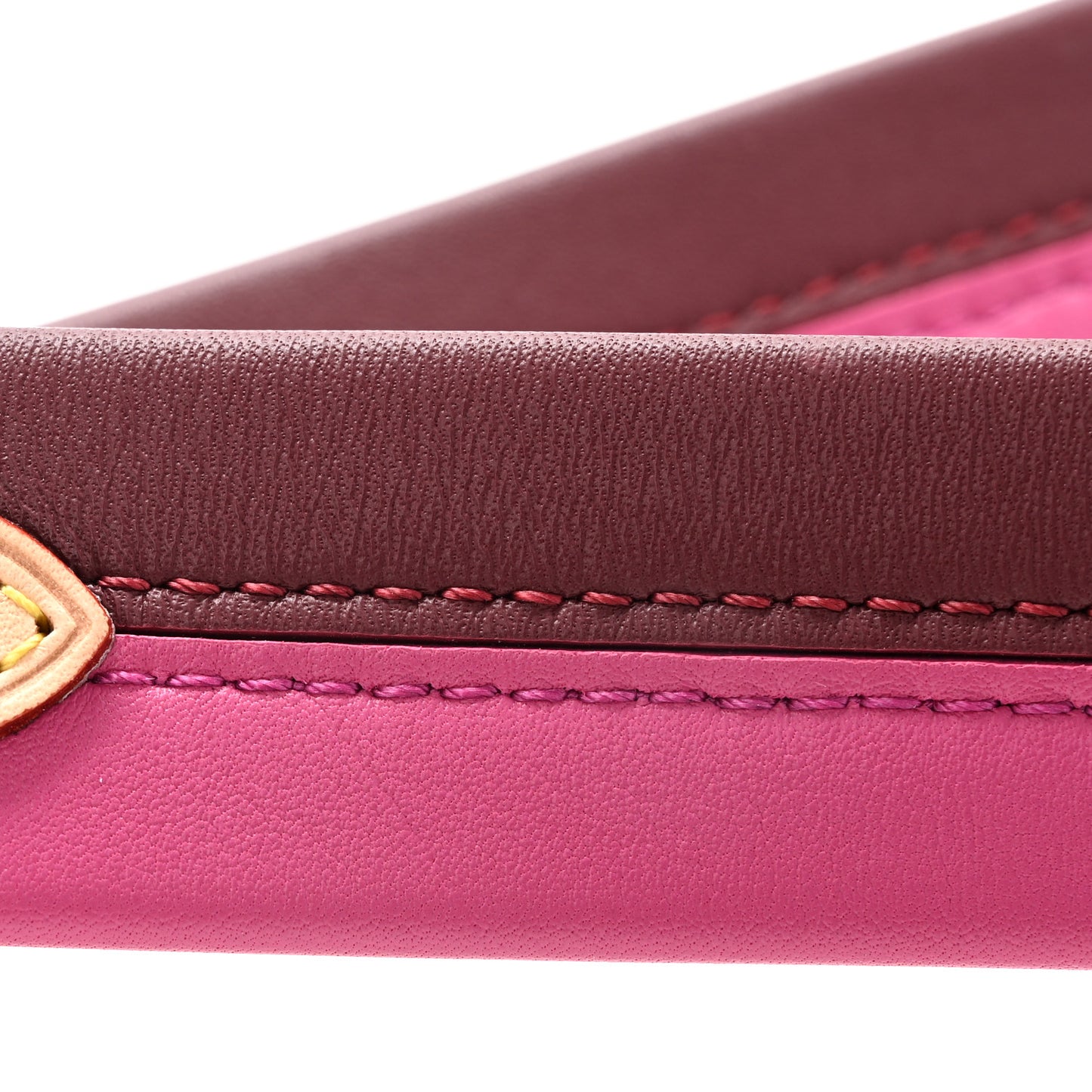 Calfskin Cluny BB Shoulder Strap Bordeaux Fuchsia