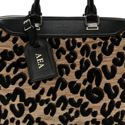 Louis Vuitton Jacquard Velvet Leopard Print Stephen Sprouse Speedy 6 of 9