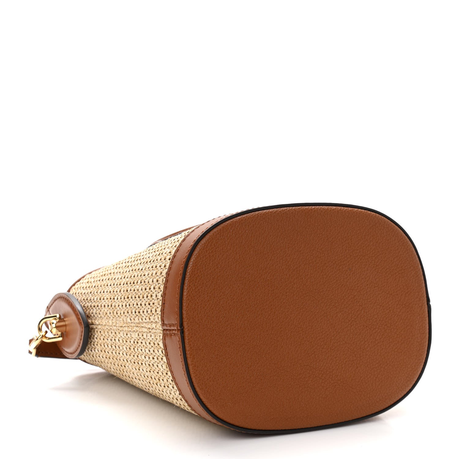 Louis Vuitton Kitted Raffia Petit Bucket Caramel 4 of 9