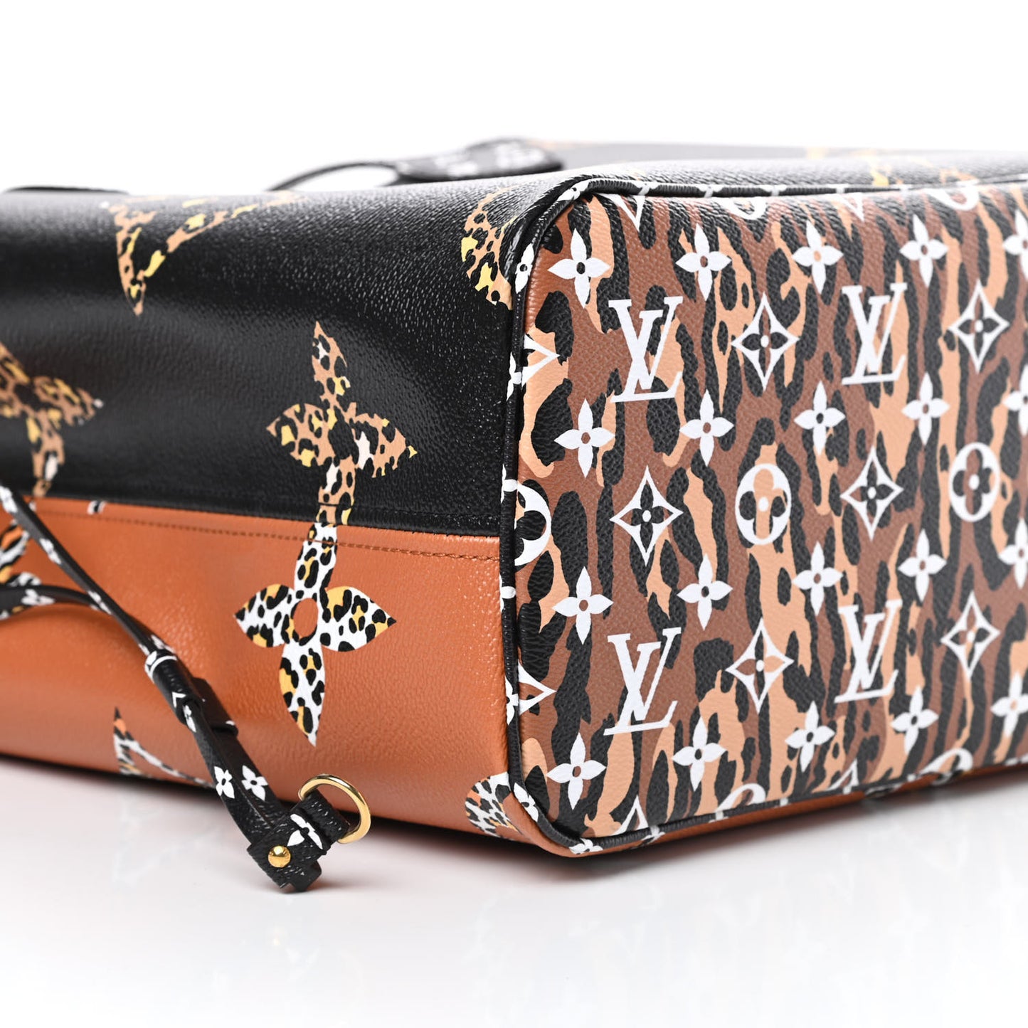 Monogram Giant Jungle Neverfull MM Black