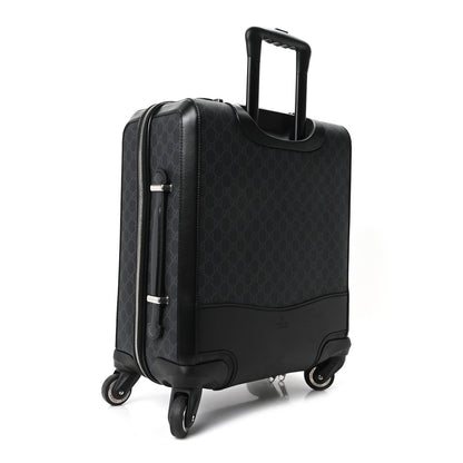 Gucci GG Supreme Monogram Azalea Calfskin Retro Interlocking G Small Savoy Cabin Trolley Black 2 of 9