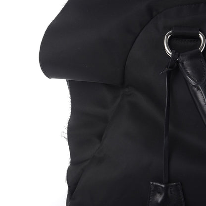 Prada Tessuto Nylon Ruffle Bauletto Nero Black 9 of 11