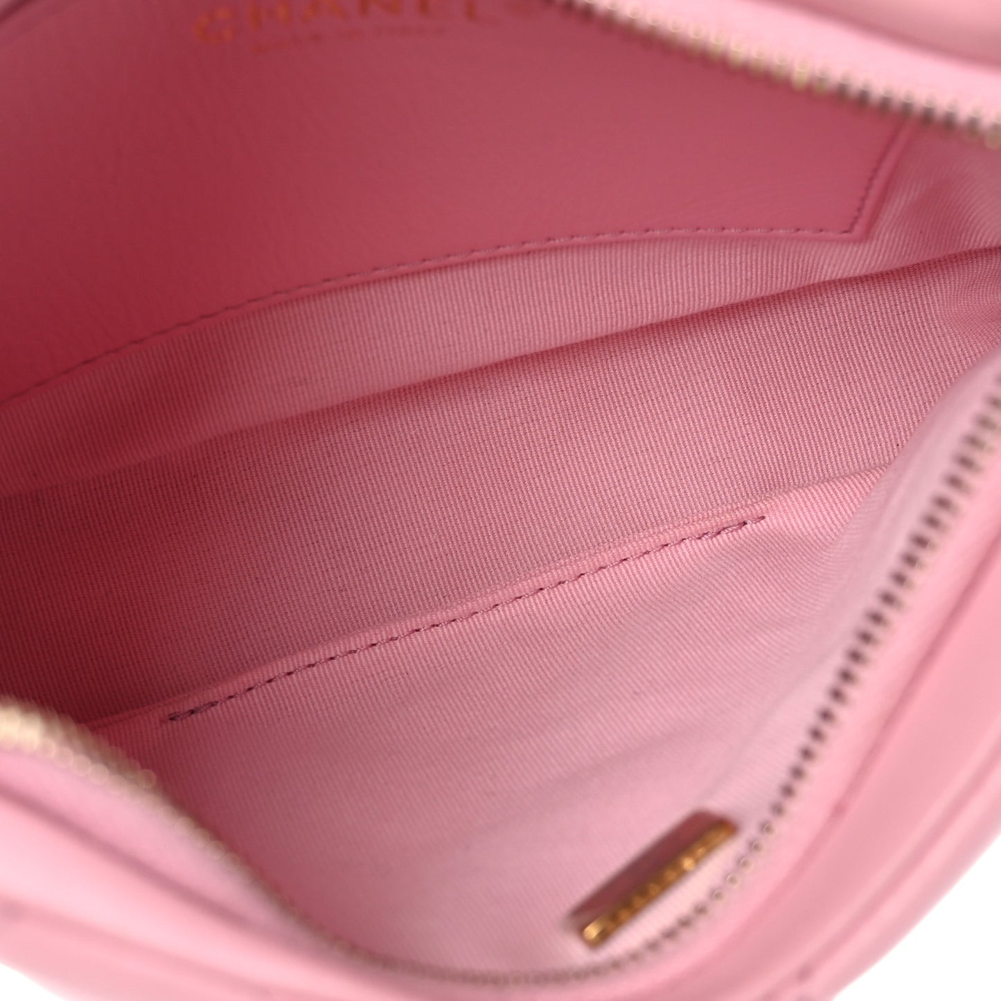 Lambskin Quilted CC Links Hobo Light Pink