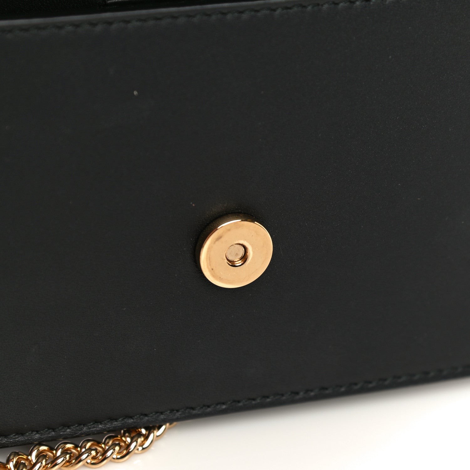 Gucci Calfskin Super Mini Sylvie Chain Shoulder Bag Black 16 of 19