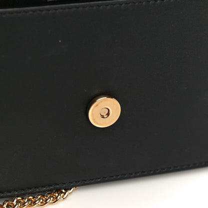 Gucci Calfskin Super Mini Sylvie Chain Shoulder Bag Black 16 of 19