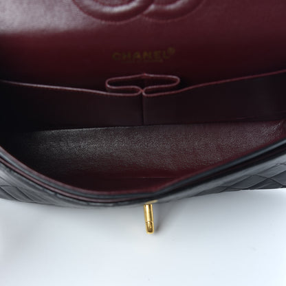 Chanel Lambskin Quilted Medium Double Flap Black 8 of 11