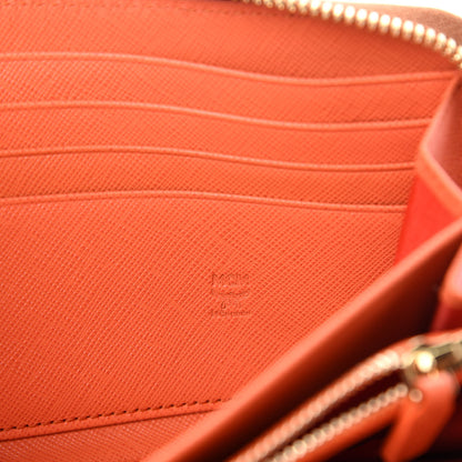 MCM Visetos Large Zip Around Wallet Cognac 6 of 7