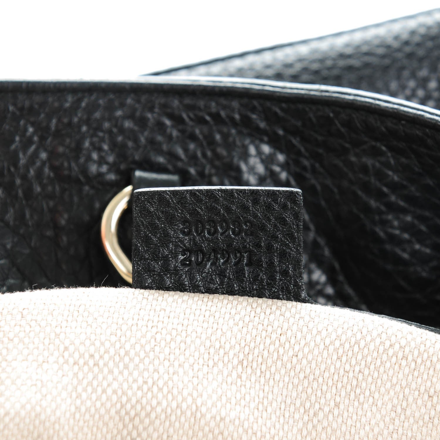 Gucci Pebbled Calfskin Medium Soho Chain Shoulder Bag Black 7 of 7