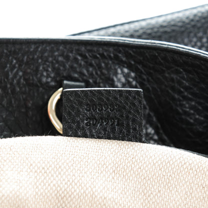 Gucci Pebbled Calfskin Medium Soho Chain Shoulder Bag Black 7 of 7