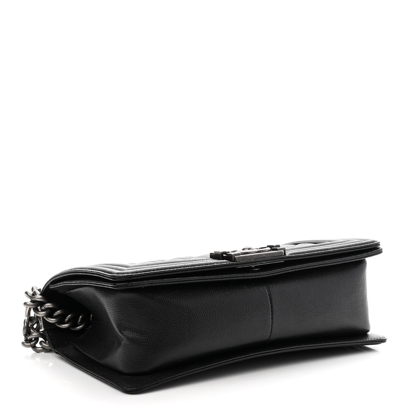 Caviar Quilted Medium Boy Flap Black