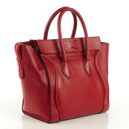 Celine Palmelato Mini Luggage Red 3 of 9