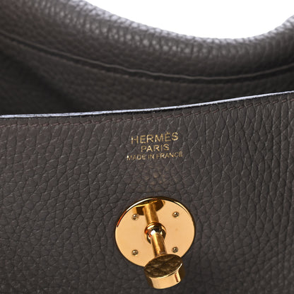 Hermes Taurillon Clemence Lindy 30 Etain 6 of 10