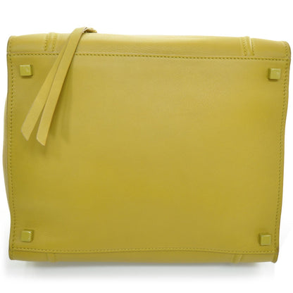 Celine Smooth Calfskin Medium Phantom Luggage Bag Curry 4 of 8