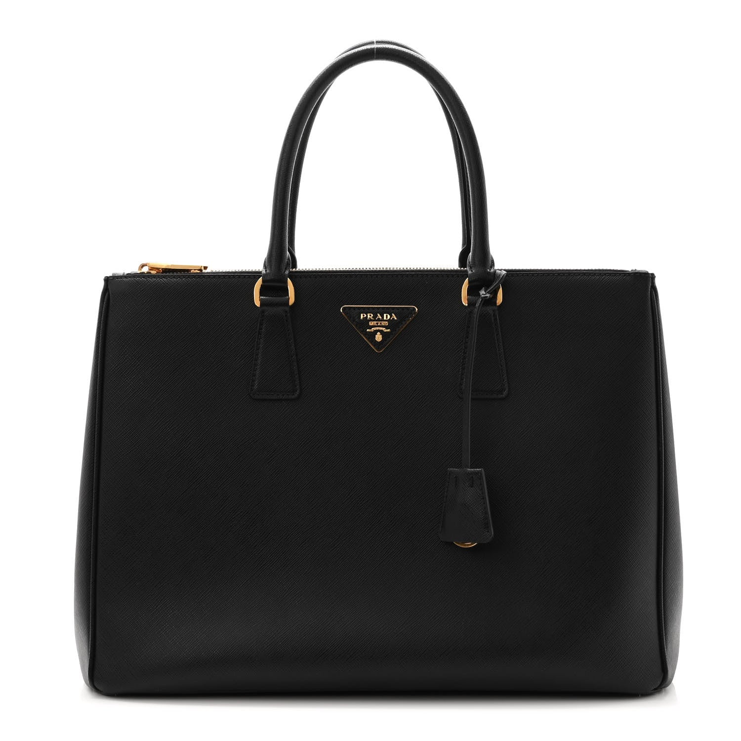 Prada Saffiano Large Galleria Double Zip Tote Black 1 of 12