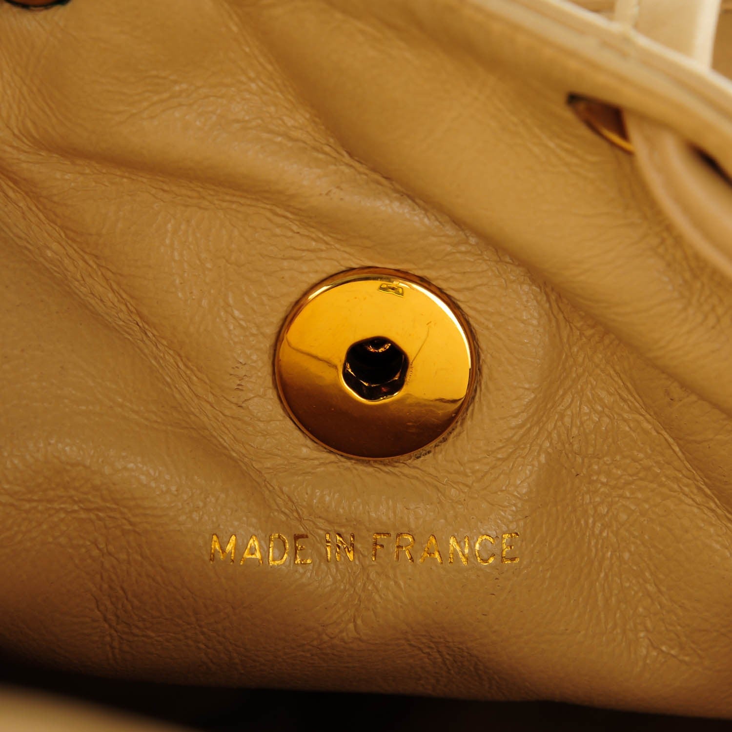 Chanel Lambskin Quilted Backpack Beige 7 of 10