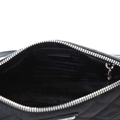 Prada Nylon Tessuto Impuntu Quilted Crossbody Bag Black 4 of 4