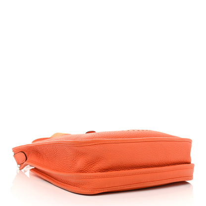 Hermes Taurillon Clemence Evelyne III PM Orange 4 of 14