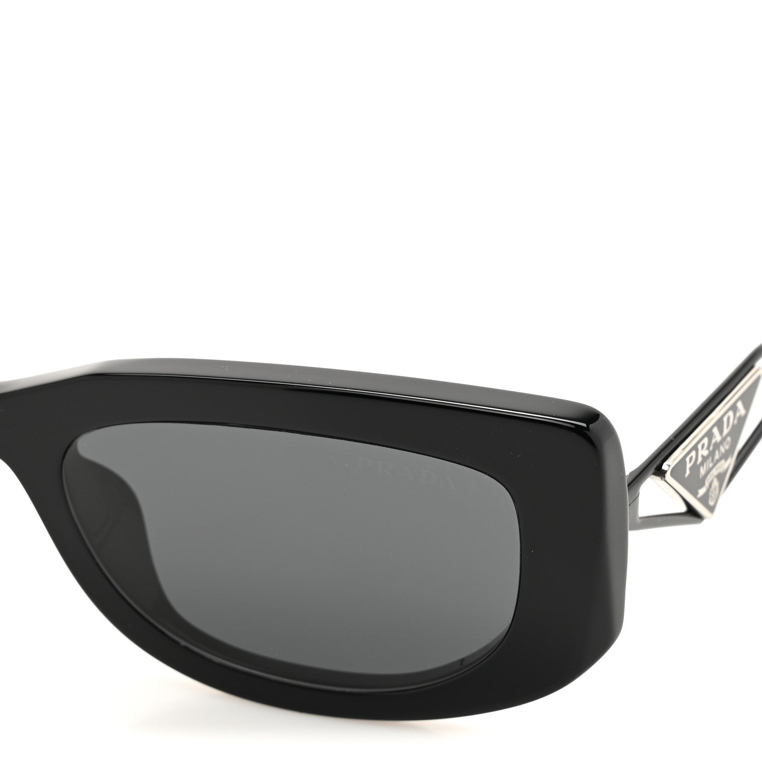 Prada Acetate Sunglasses SPR 14Y Black Slate Gray 7 of 8