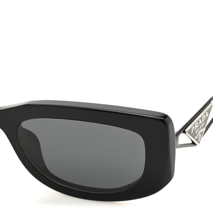 Prada Acetate Sunglasses SPR 14Y Black Slate Gray 7 of 8