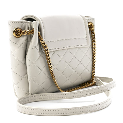 Saint Laurent Lambskin Quilted Monogram Mini Nolita Blanc Vintage 3 of 11